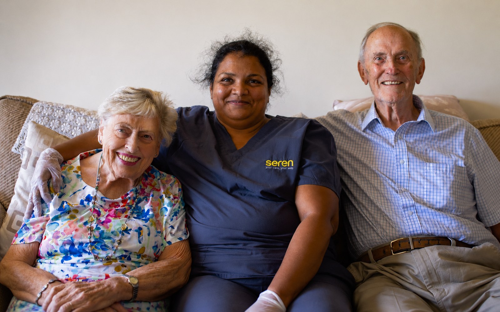 Seren carer providing professional homecare services